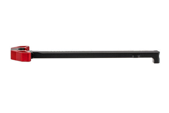 The Radian Raptor Ambidextrous charging handle red anodized is machined from 7075-T6 aluminum